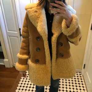 Coach shearling coat